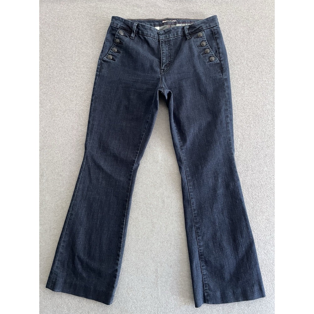 Tommy Hilfiger Blue Jeans Trousers Women 10 Preppy Classic Outdoor Straight Leg‎